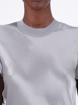 Thumbnail for your product : Alexander Wang Asymmetric Cap Sleeve Dress Gunmetal
