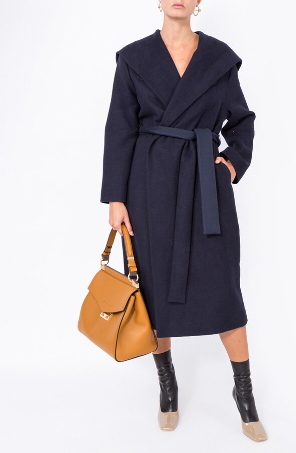 Belted Double Face Hooded Wrap Coat - Ready-to-Wear 1A99K4