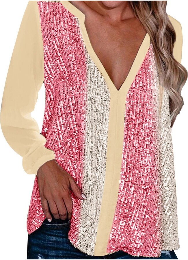 ladies sparkly evening tops