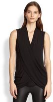 Thumbnail for your product : BCBGMAXAZRIA Doris Draped Crossover-Front Top