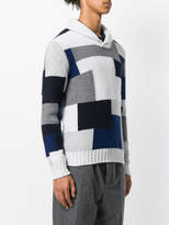 Thumbnail for your product : Cruciani patchwork knit jumper