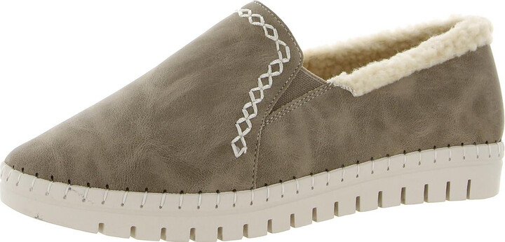 Fur Lined Slip On Shoes | ShopStyle