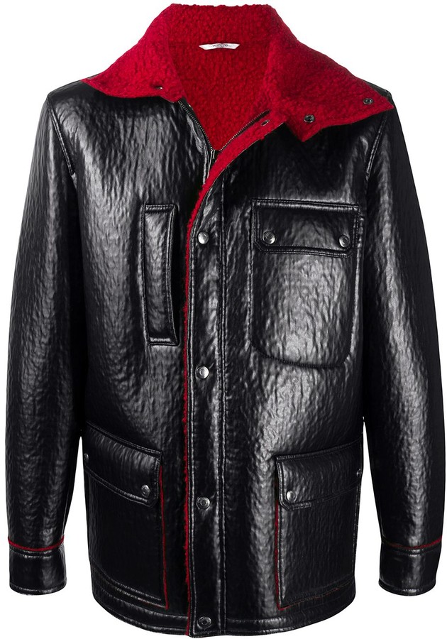 Valentino Lined Leather Jacket - ShopStyle