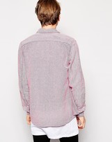 Thumbnail for your product : ASOS Overshirt In Long Sleeve With Heavyweight Herringbone