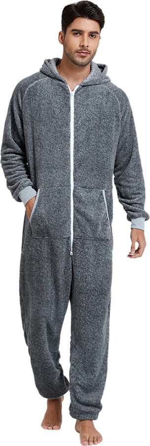 Clothing Gender-Neutral Adult Clothing Pyjamas & Robes Pyjamas Clearance Space Bears Hooded Sleep Suit 