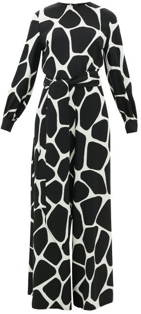 giraffe print jumpsuit