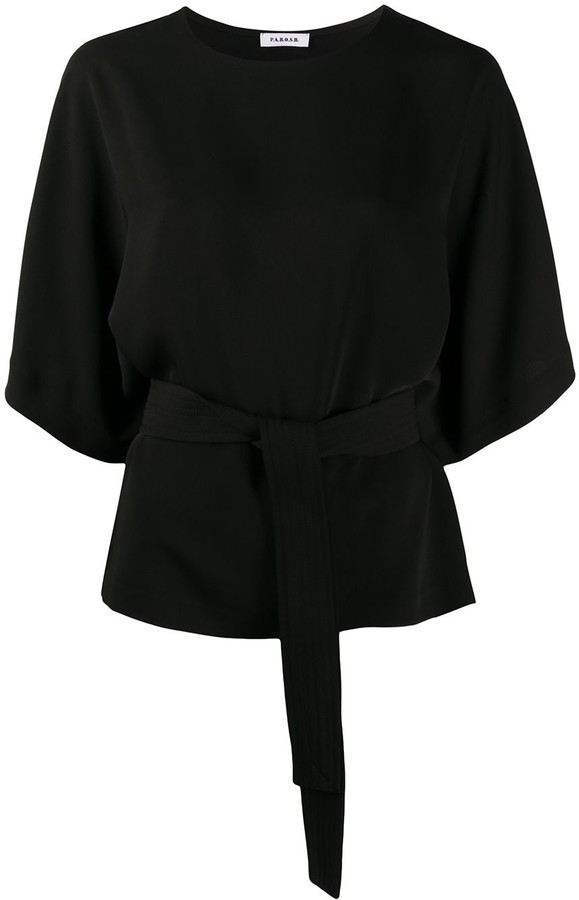 black evening blouse
