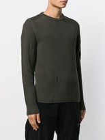 Thumbnail for your product : C.P. Company Crew-Neck Lens-Detail Jumper
