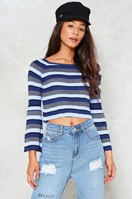 Nasty Gal Livin' On a Flare Crop Top