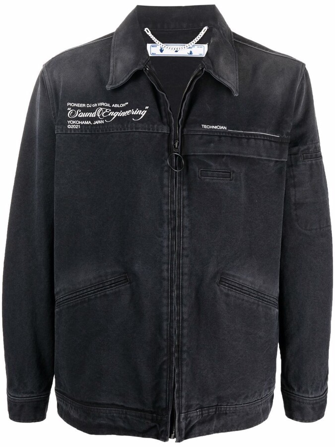 Off-White Pioneer denim jacket - ShopStyle