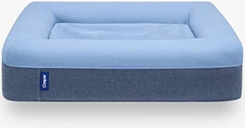 usbroway Casper Dog Bed, Plush Memory Foam, Large, Blue, 35.0L x 45.0W x 7.0Th