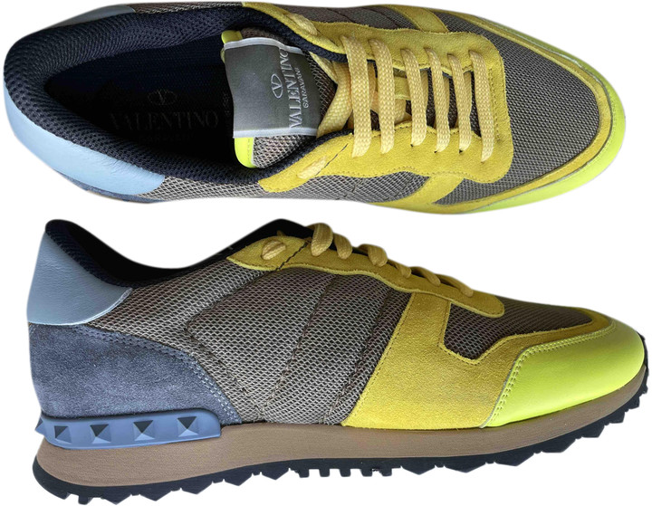 valentino trainers yellow