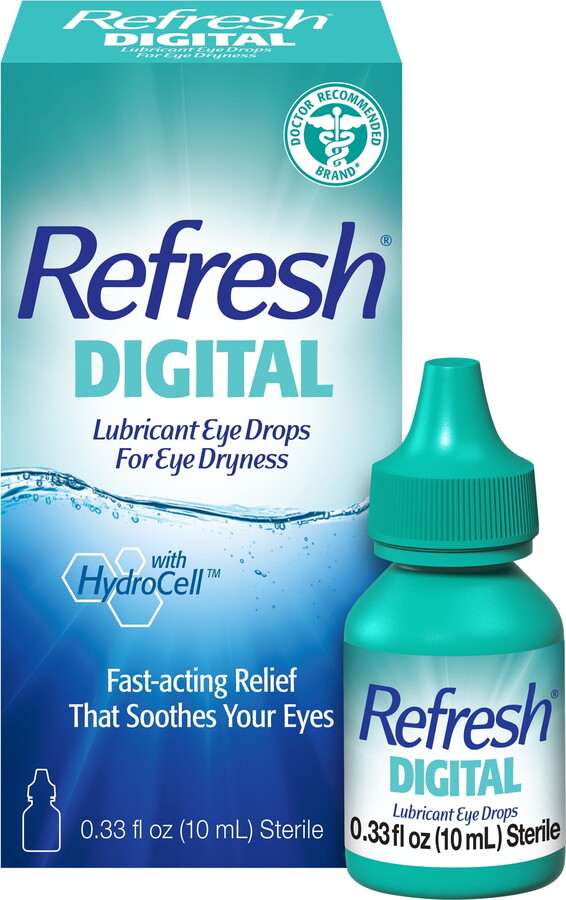 Refresh Digital Lubricant Eye Drops Artificial Tears, 10 ml