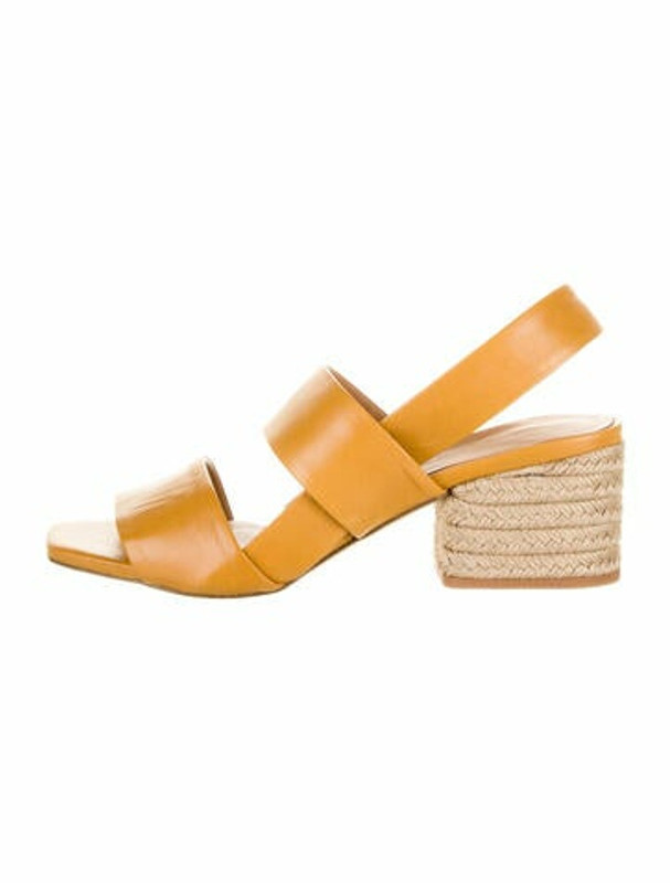 yellow slingback sandals