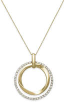 Thumbnail for your product : LeVian Diamond Circle Pendant Necklace in 14k Gold (7/8 ct. t.w.)