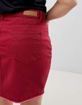 Thumbnail for your product : N. Liquor Poker Plus Denim Mini Skirt With Raw Hem