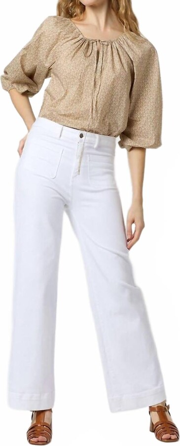 Ann Mashburn Victoria Billowy Blouse In Yellow Pepper Liberty Fabric