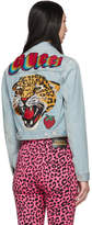 Thumbnail for your product : Gucci Blue Denim Jaguar Jacket