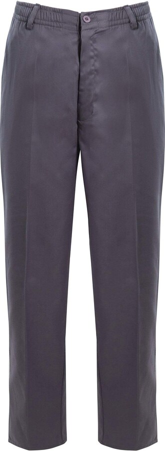 Pantaloni Uomo Elasticizzati Lavoro Pantaloni Uomo Elasticizzati Rugby Smart Casual - Vita Con Coulisse E Bottoni, Taglie 30-50, UK Pantaloni Cargo Uomo Slim - Foto 5