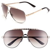 Thumbnail for your product : Jimmy Choo 62mm Stainless Steel Aviator Sunglasses