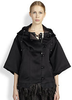 Thumbnail for your product : Sacai Open-Back Cropped Jacket