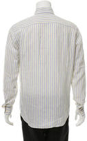 Thumbnail for your product : Brioni Striped Linen Shirt