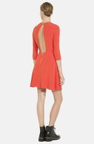 Thumbnail for your product : Sandro 'Requiem' Open Back Stretch A-Line Dress
