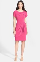 Thumbnail for your product : Adrianna Papell Drape Front Jersey Sheath Dress