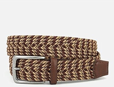 Torino Leather Company Italian Stretch Braided Belt