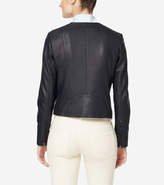 Thumbnail for your product : Cole Haan Braided Leather Lambskin Jacket