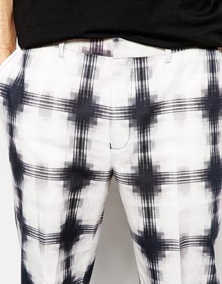 ASOS Slim Fit Smart Cropped Pants in Print