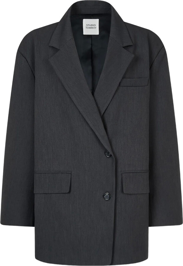 TOMBOY Single-Breasted Pocket Blazer