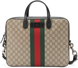 Gucci Web GG Supreme briefcase