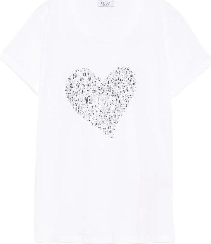 Liu Jo heart-print cotton T-shirt