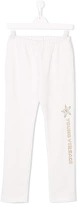 Versace TEEN embellished logo sweatpants