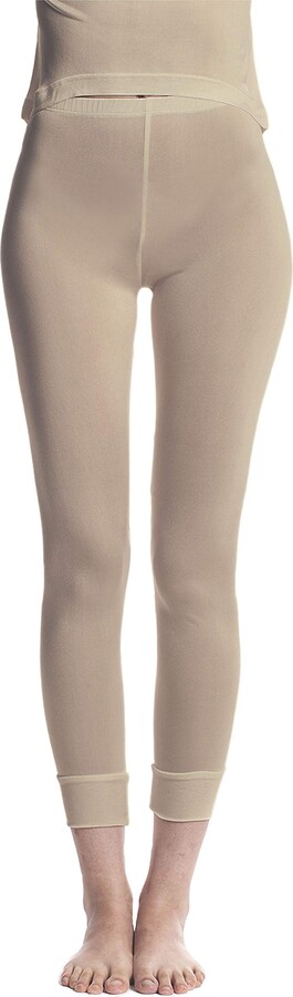 Jasmine Silk Ladies Pure Silk Thermal Long Johns Nude Leggings for