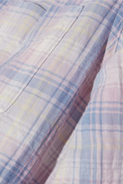 Thumbnail for your product : Current/Elliott The Prep School Shirt Plaid Cotton-Blend Top