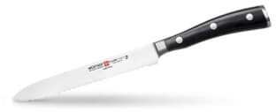 Wusthof 14 Cm 4126 7 Ikon Black Handle Sausage Knife - Silver/Black