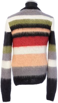 Saint Laurent Crewneck Sweater In Multicolor Striped