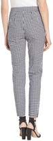 Thumbnail for your product : St. John Stretch Macro Gingham Ankle Pants
