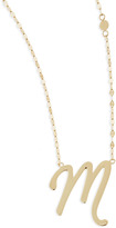 Thumbnail for your product : Ln 14k Gold Initial Letter Necklace, M
