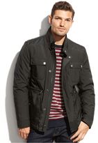 Thumbnail for your product : MICHAEL Michael Kors Fruita Cropped Leather-Trim Field Coat