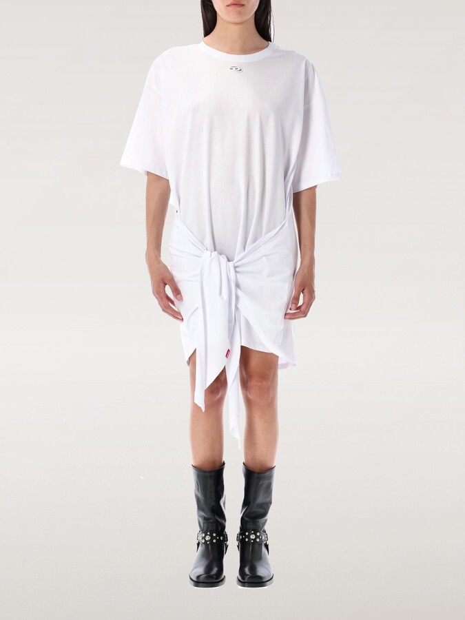 Diesel Dress Woman color White