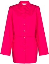 Thumbnail for your product : ATTICO Wide-Sleeve Cotton Shirt Dress