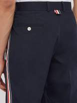 Thumbnail for your product : Thom Browne Deconstructed Tri Colour Stripe Chino Trousers - Mens - Navy