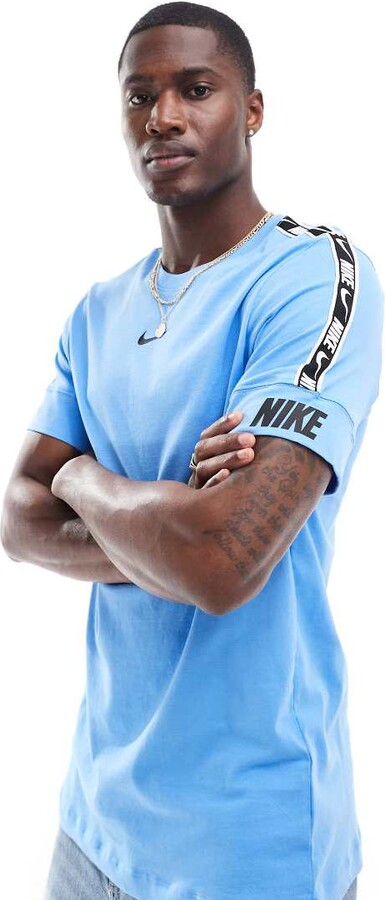 nike repeat tshirt blue