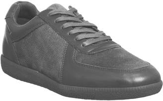 Ask the Missus Gourmet Sneakers Grey Leather Suede
