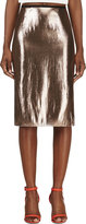 Thumbnail for your product : Lanvin Copper Lamé Skirt