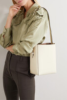 Thumbnail for your product : Valextra Secchiello Small Textured-leather Tote - Off-white