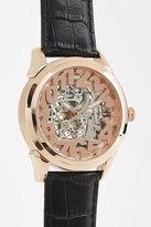 Thumbnail for your product : Stuhrling 29552 Stuhrling Rosary Automatic Leather Strap Watch